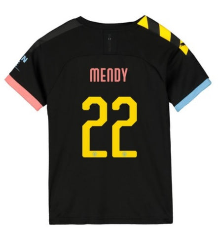 Benjamin Mendy Manchester City Youth 19/20 Club Font Away Jersey