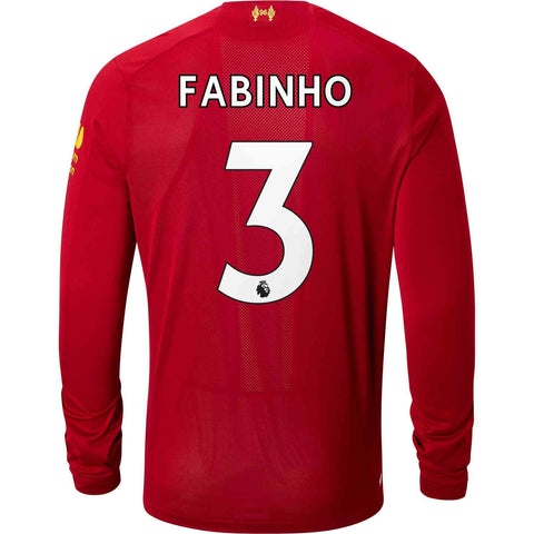 Fabinho Liverpool 19/20 Long Sleeve Home Jersey