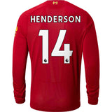 Jordan Henderson Liverpool 19/20 Home Long Sleeves Jersey