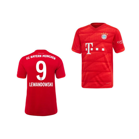 Robert Lewandowski Bayern Munich Youth 19/20 Home Jersey