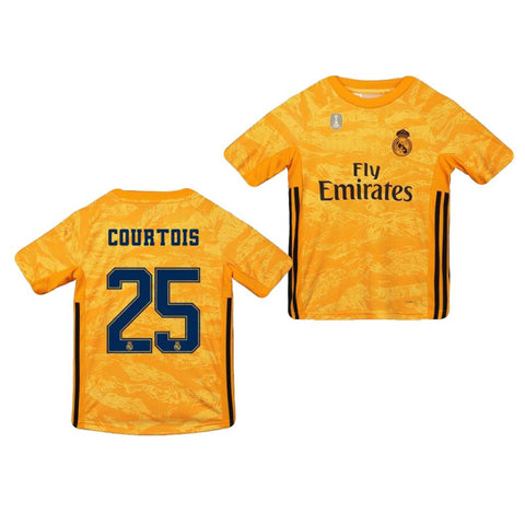 Thibaut Courtois Real Madrid Youth 19/20 Goalkeeper Home Jersey
