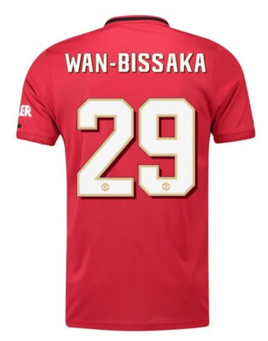 Aaron Wan-Bissaka Manchester United 19/20 Club Font Home Jersey