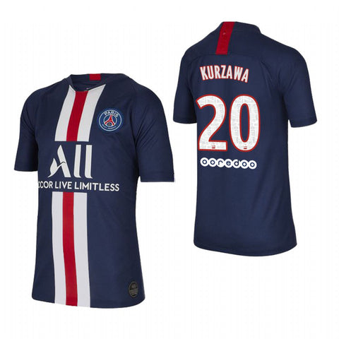 Layvin Kurzawa Paris Saint-Germain Youth 19/20 Home Jersey