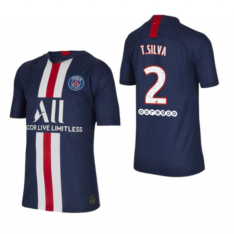 Thiago Silva Paris Saint-Germain Youth 19/20 Home Jersey